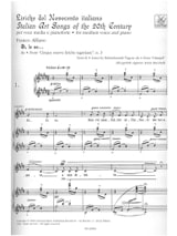 Liriche Del Novecento Italiano. Voix Moyenne - Partition - Mélodies